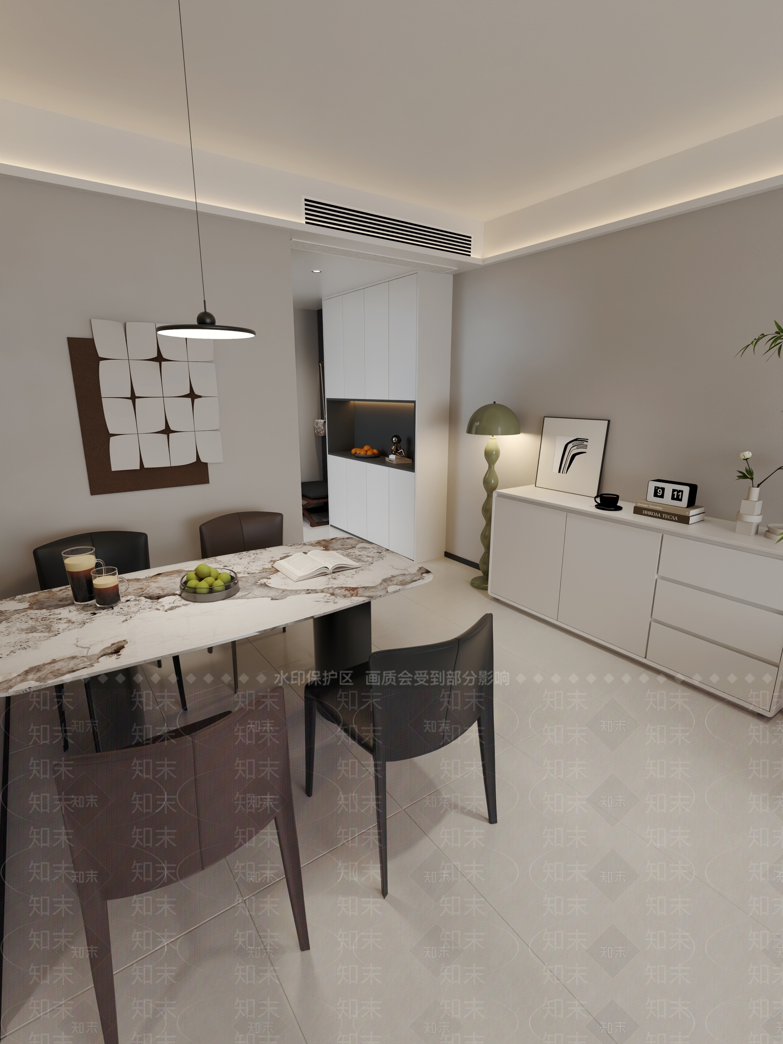 现代客餐厅3D模型下载【ID:1203738680】