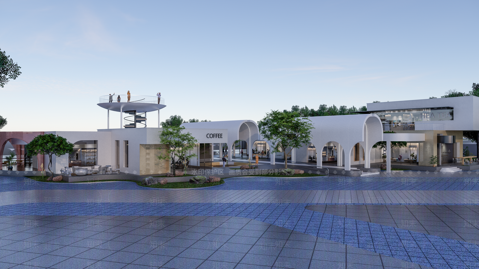 现代风格建筑SU模型下载【ID:1203889112】