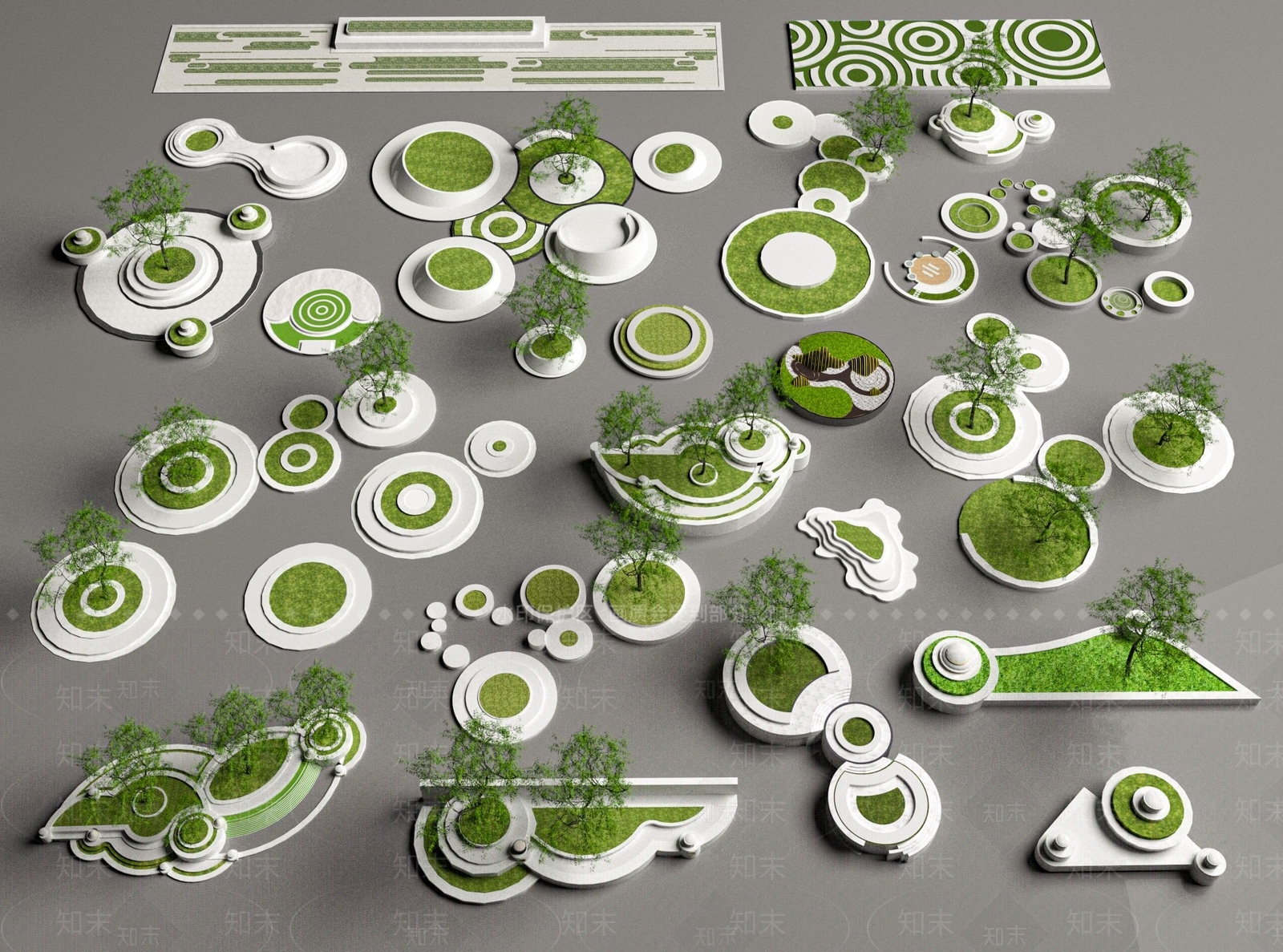 现代其他景观小品SU模型下载【ID:1203744783】