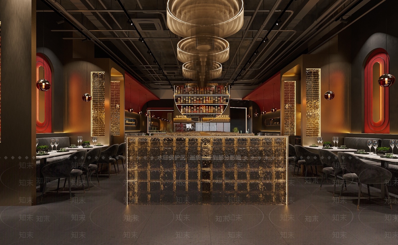 现代工业烤肉店3D模型下载【ID:1203746195】