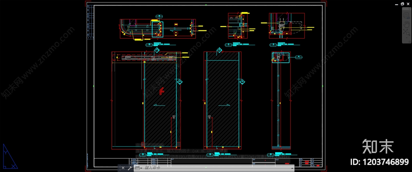 推拉门节点施工图下载【ID:1203746899】