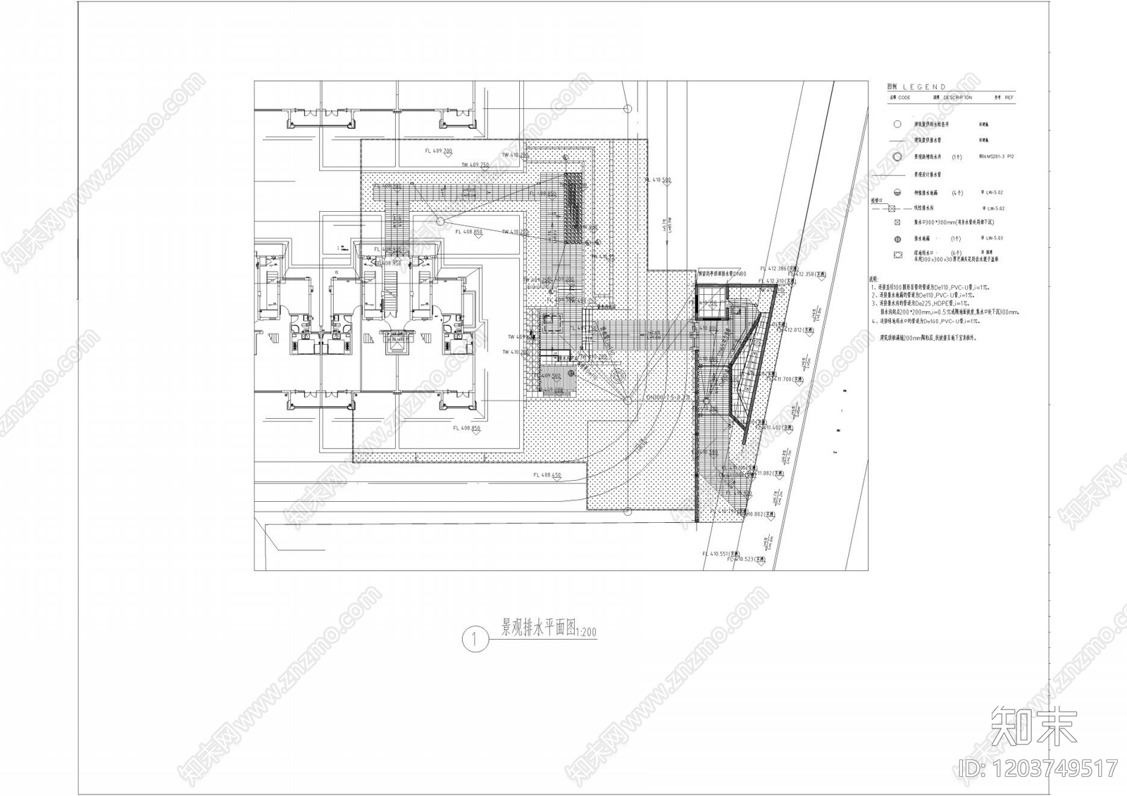 示范区景观cad施工图下载【ID:1203749517】