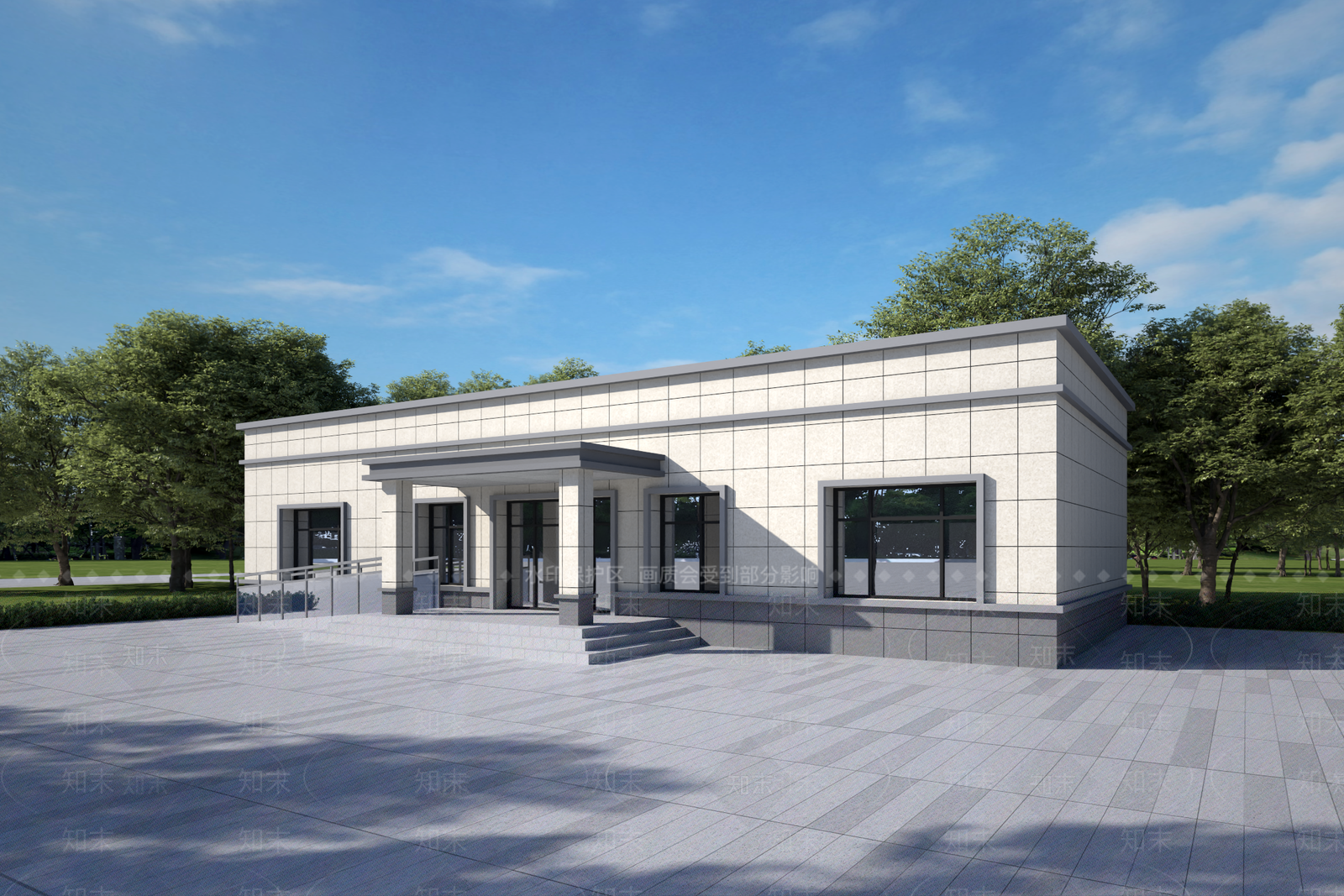 现代办公楼3D模型下载【ID:1203754818】