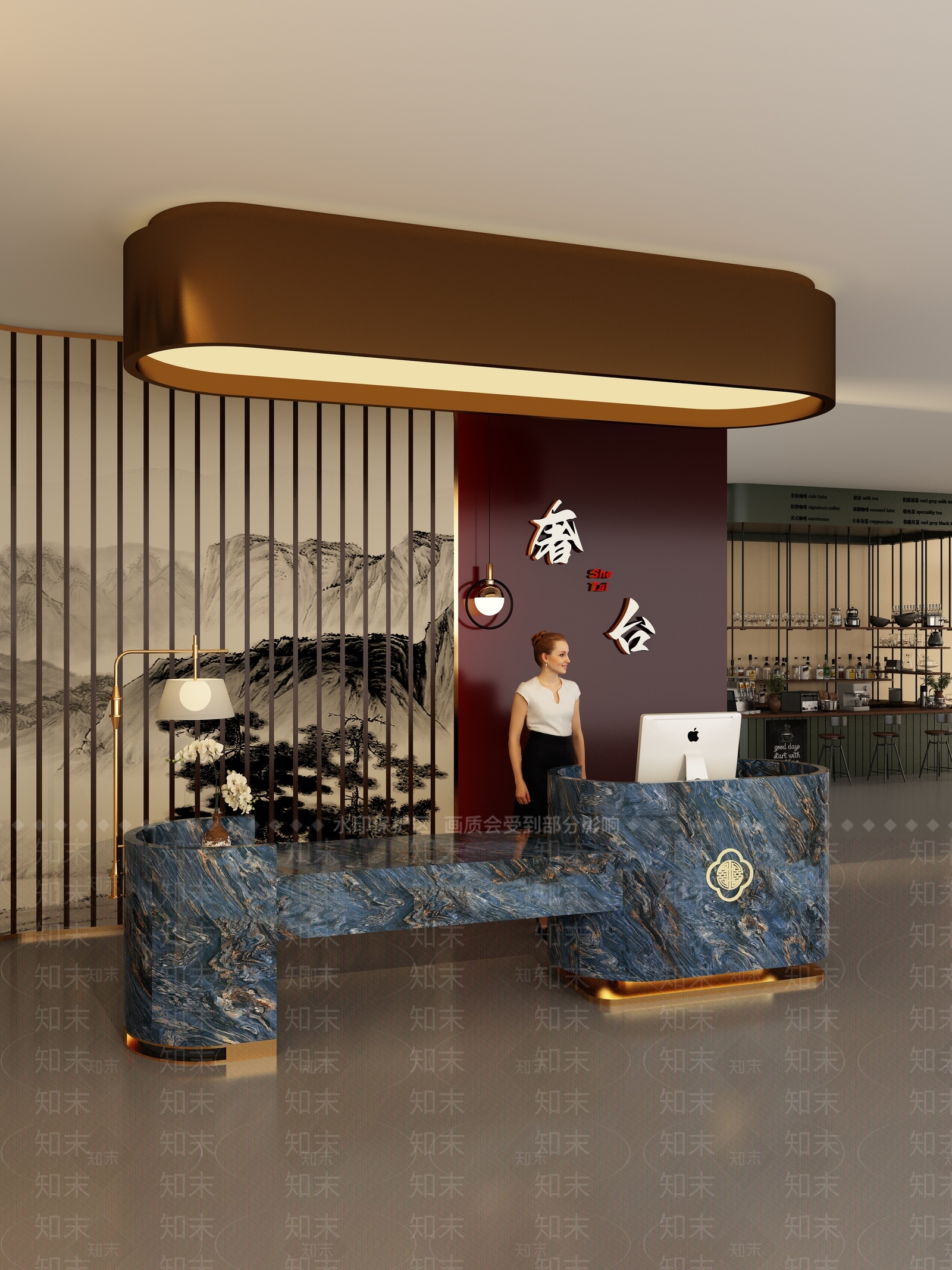 中式复古其他商业空间3D模型下载【ID:1203758358】