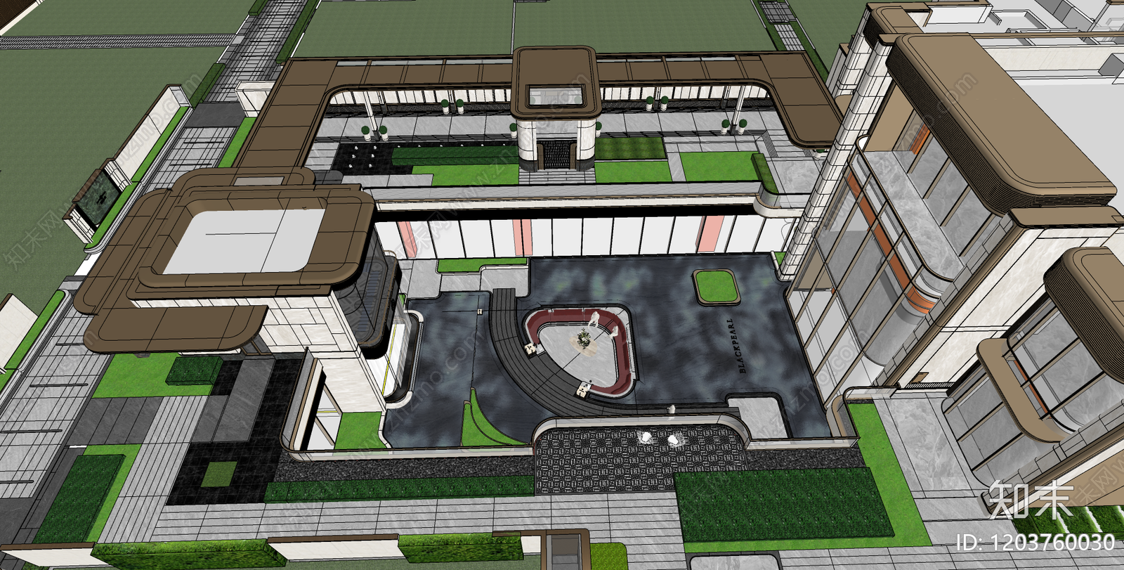 示范区景观cad施工图下载【ID:1203760030】