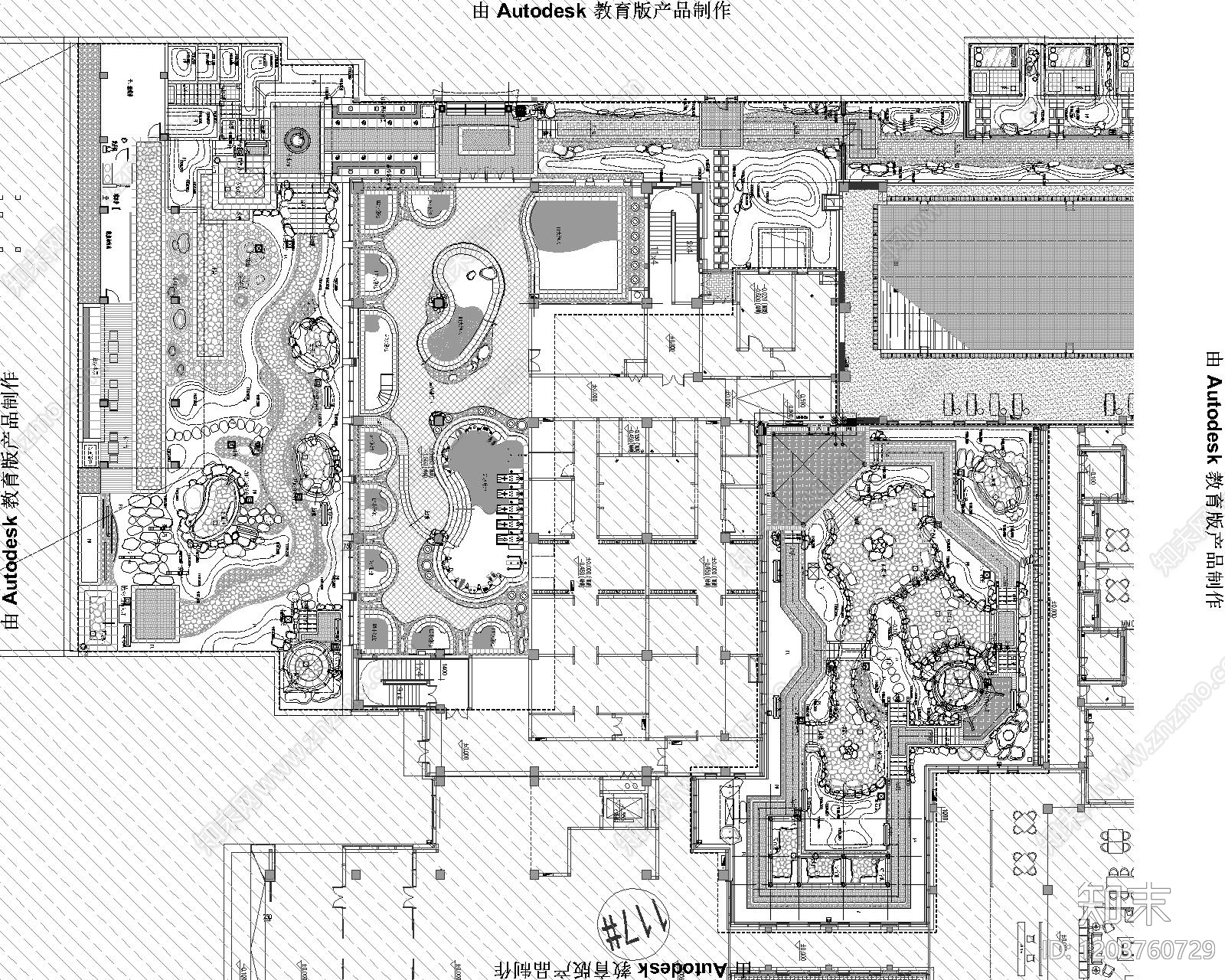 中式其他景观施工图下载【ID:1203760729】