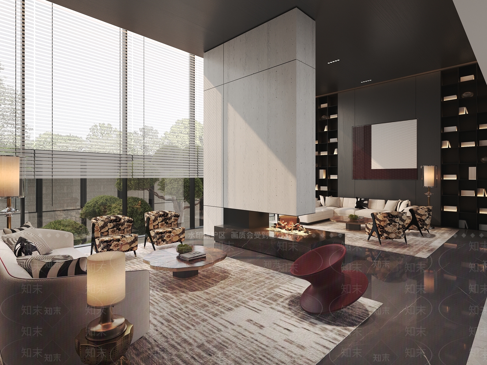 新中式现代售楼处3D模型下载【ID:1203761083】