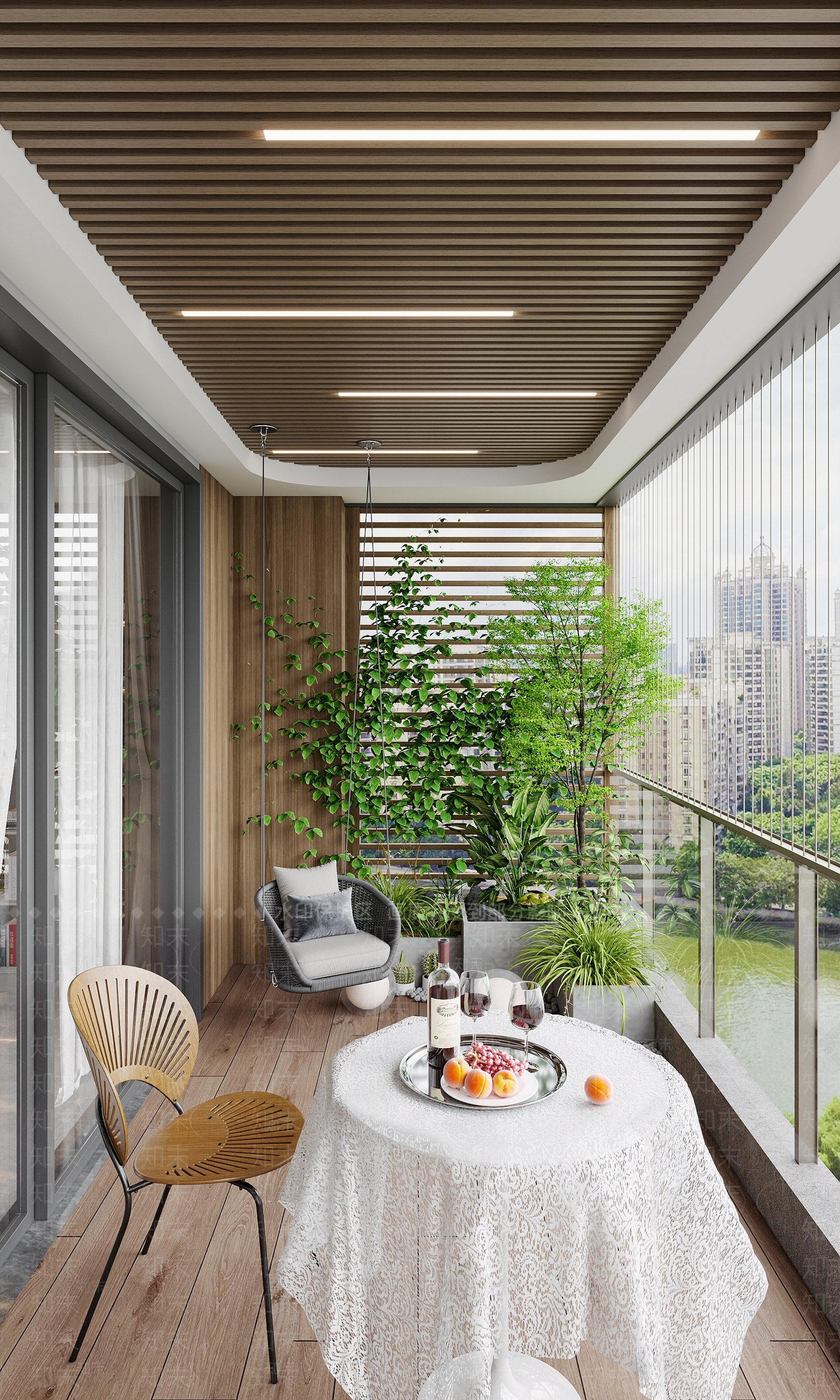 现代阳台3D模型下载【ID:1203762964】
