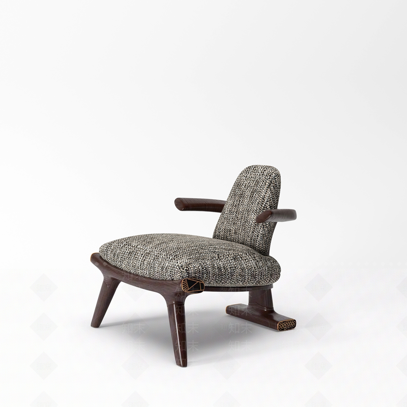 现代新中式休闲椅3D模型下载【ID:1203763134】