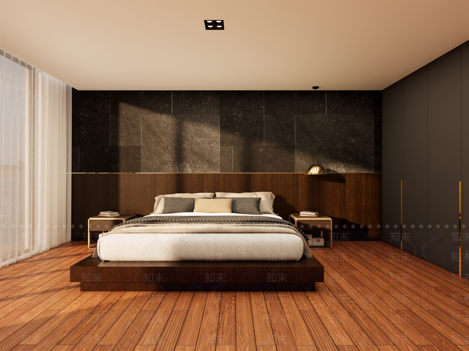 现代意式家居卧室SU模型下载【ID:1203766920】