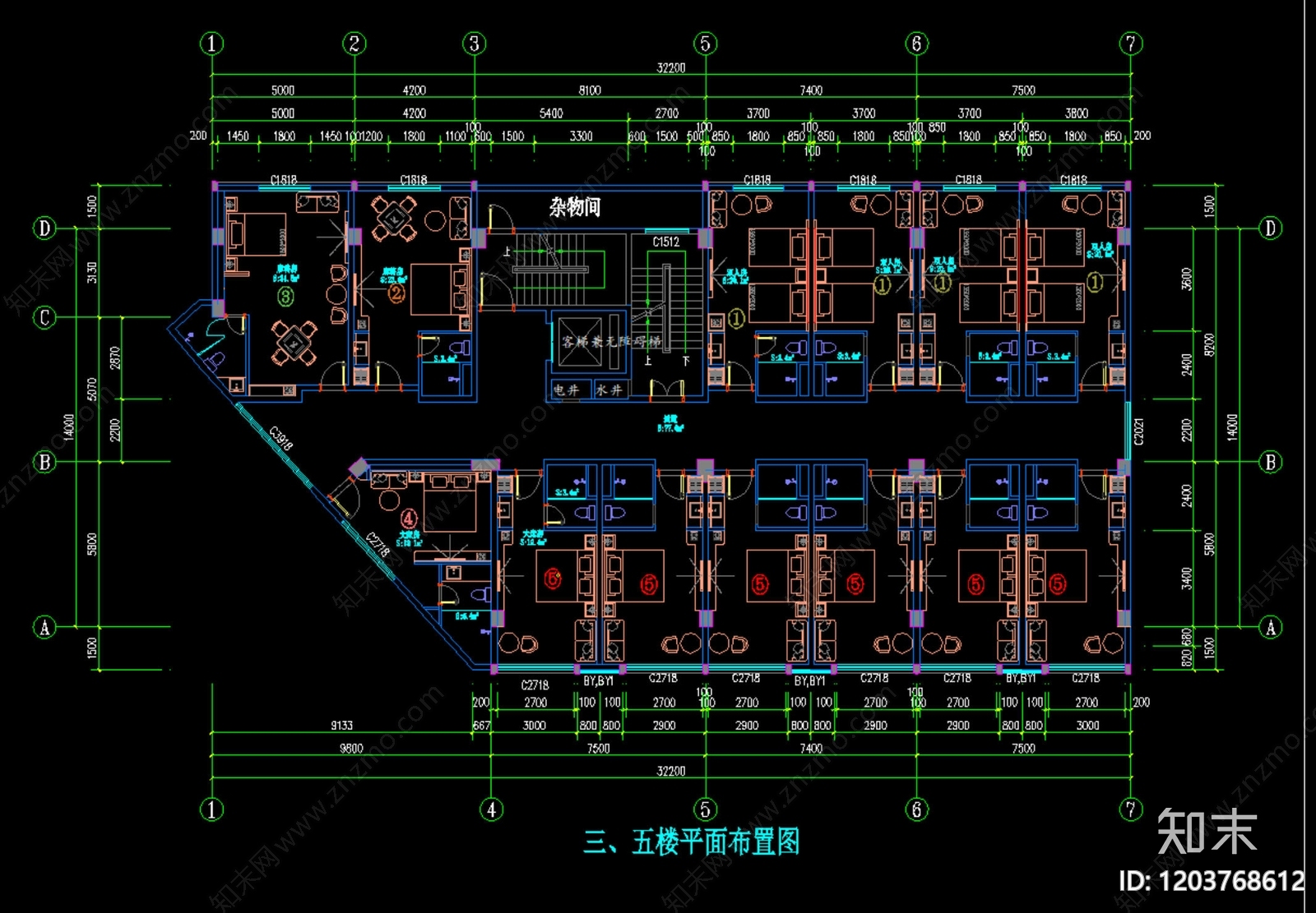 民宿施工图下载【ID:1203768612】
