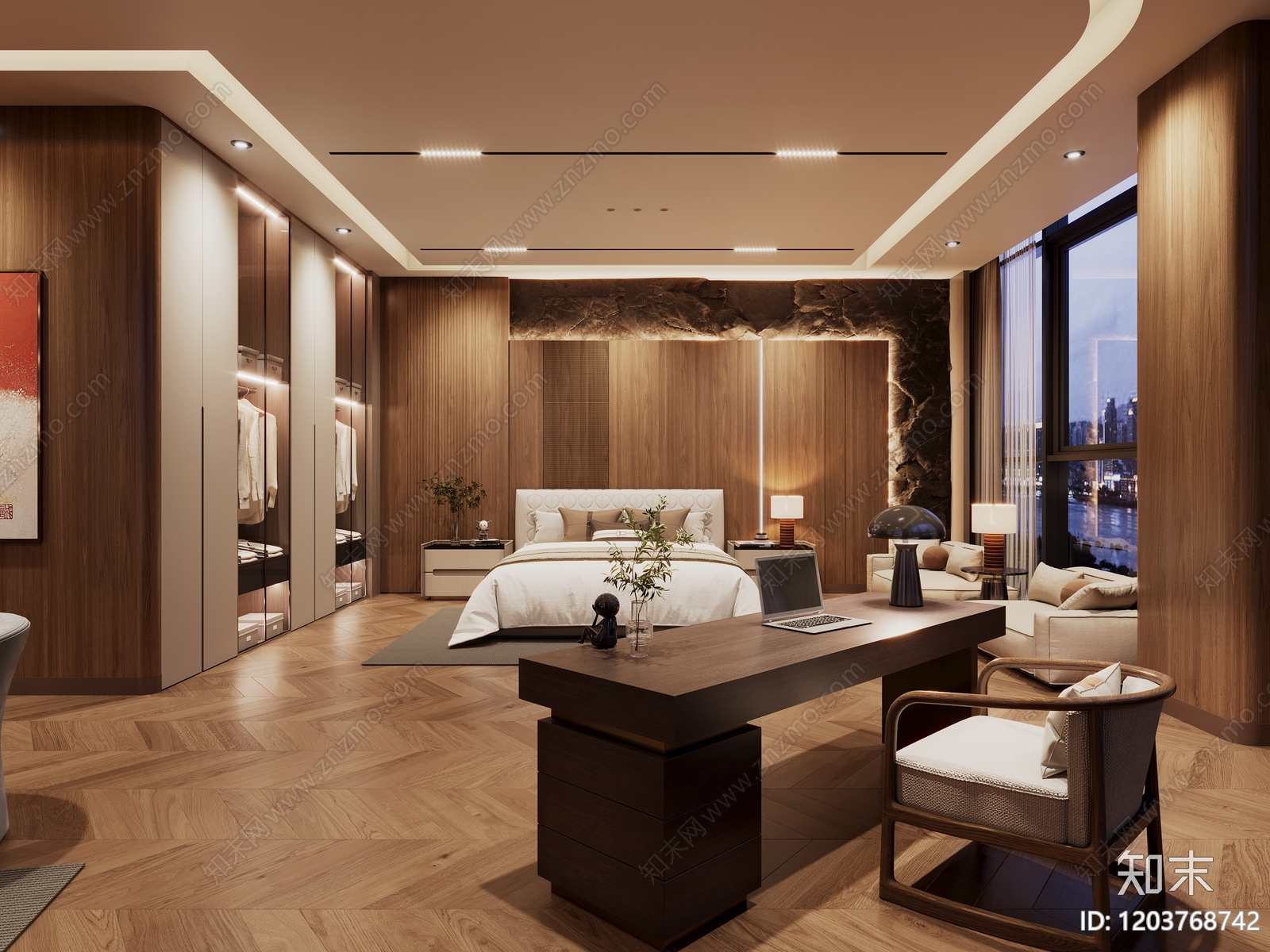 新中式现代会所cad施工图下载【ID:1203768742】