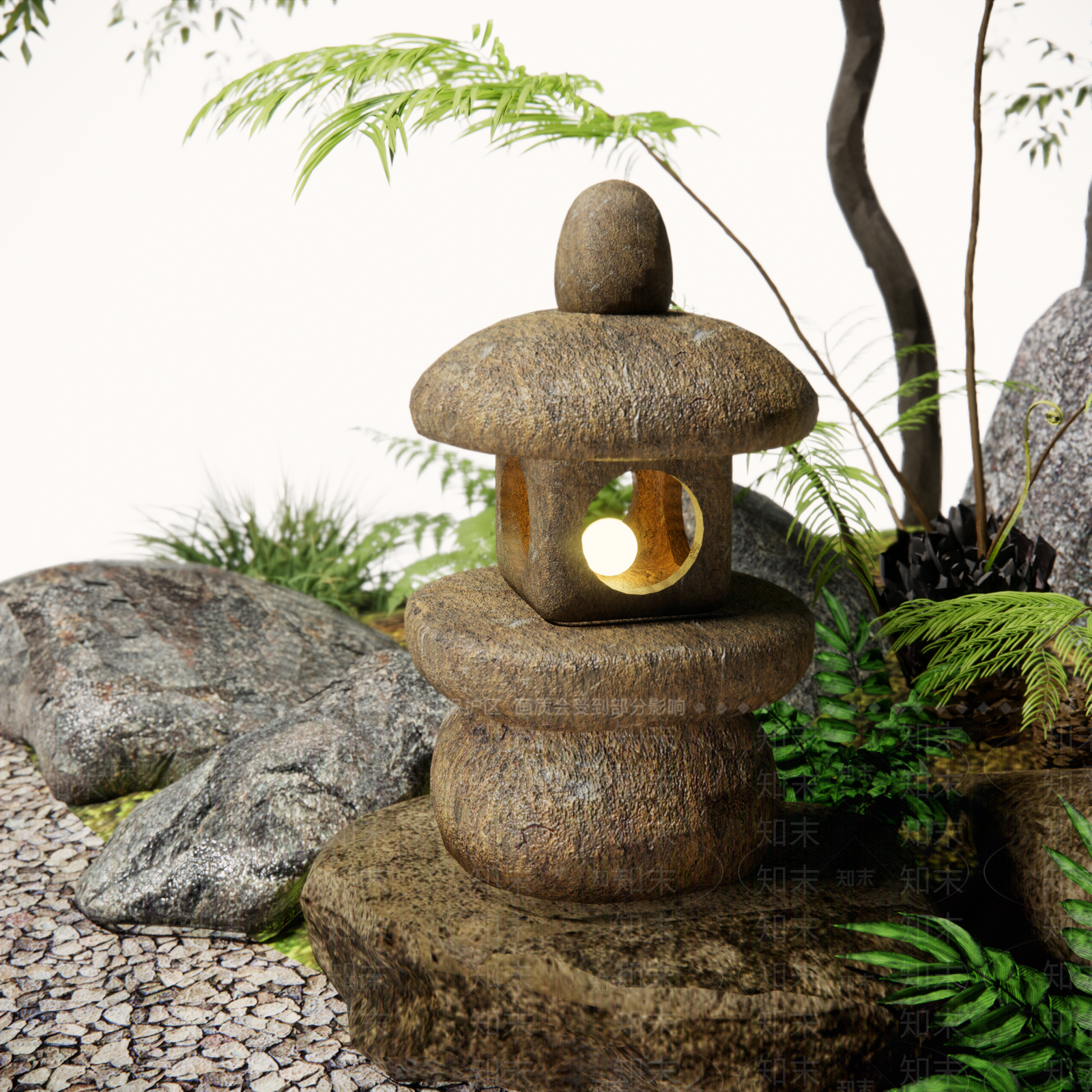 新中式日式其他景观小品SU模型下载【ID:1203769096】