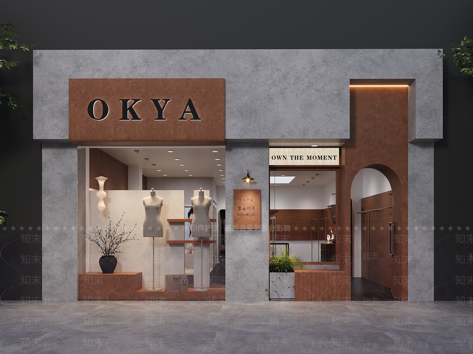 现代简约服装店3D模型下载【ID:1203898174】