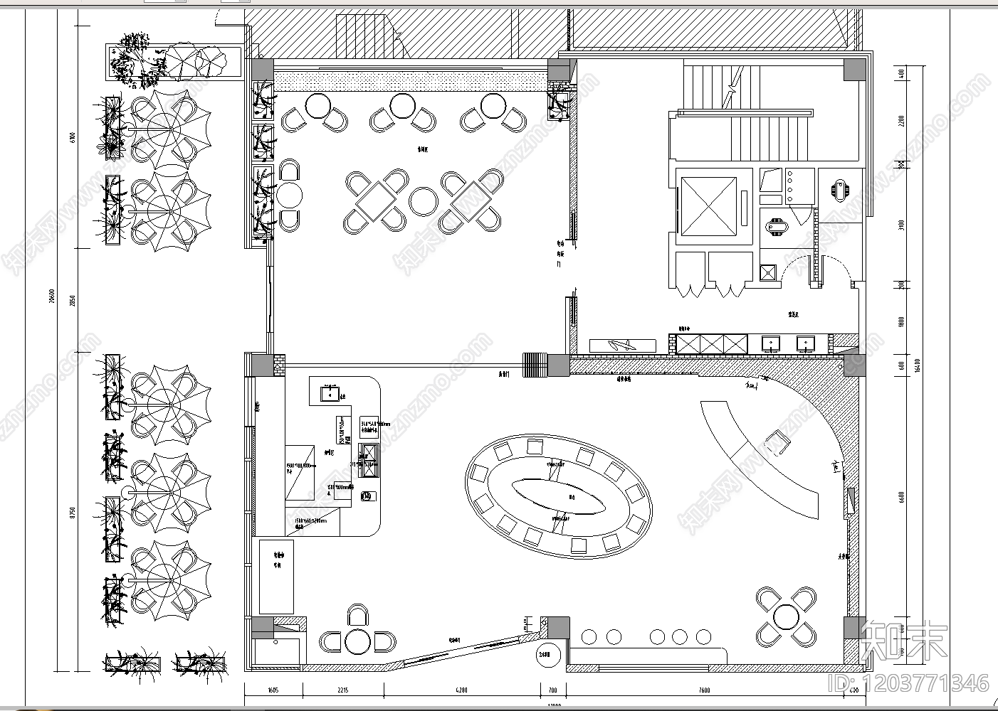 现代其他商业空间cad施工图下载【ID:1203771346】