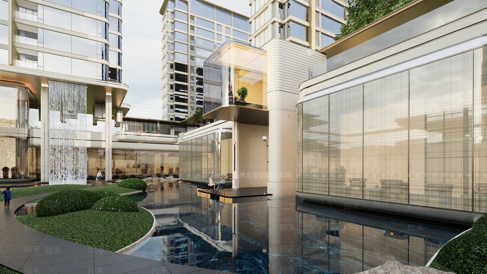 简约现代小区建筑SU模型下载【ID:1203772622】