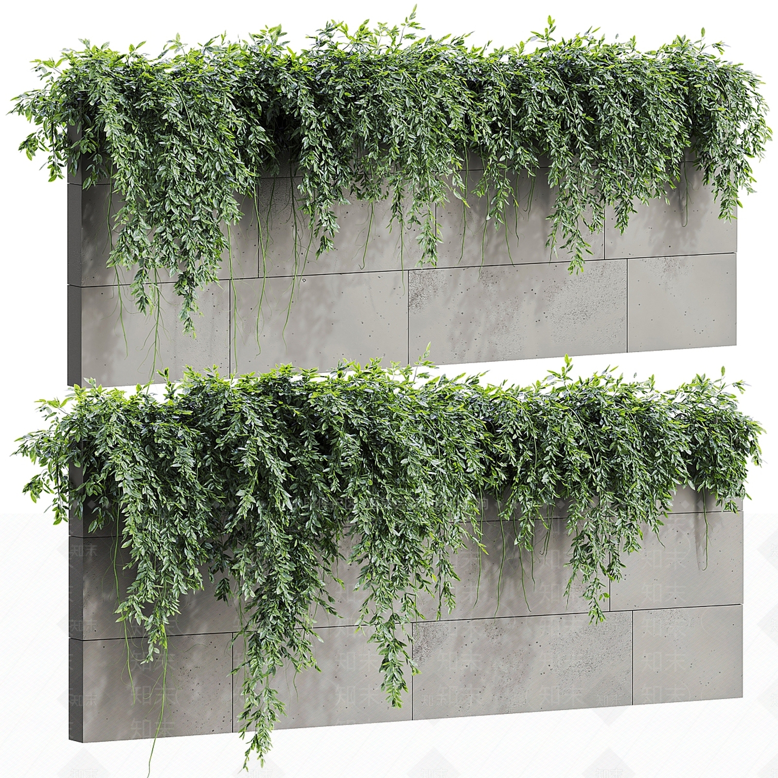 绿植墙3D模型下载【ID:1203780555】