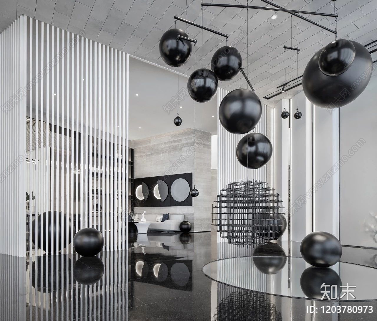 现代中式美术馆下载【ID:1203780973】