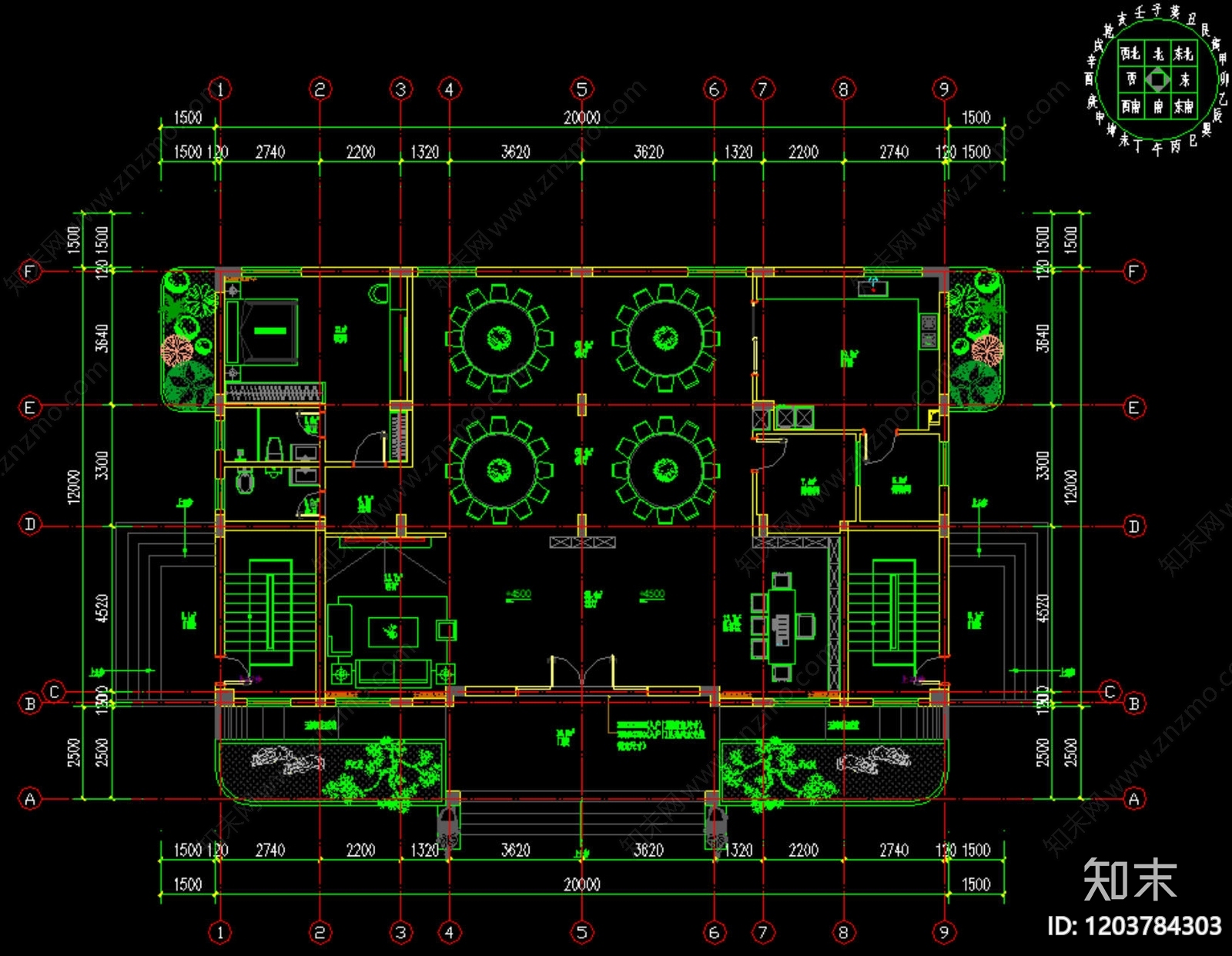 欧式简欧别墅建筑cad施工图下载【ID:1203784303】