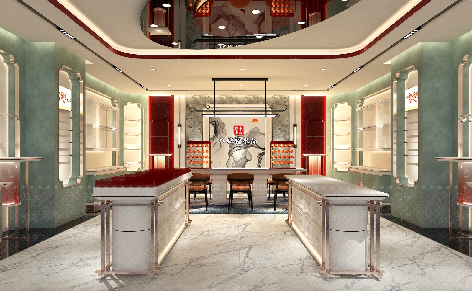 新中式珠宝店3D模型下载【ID:1203785258】