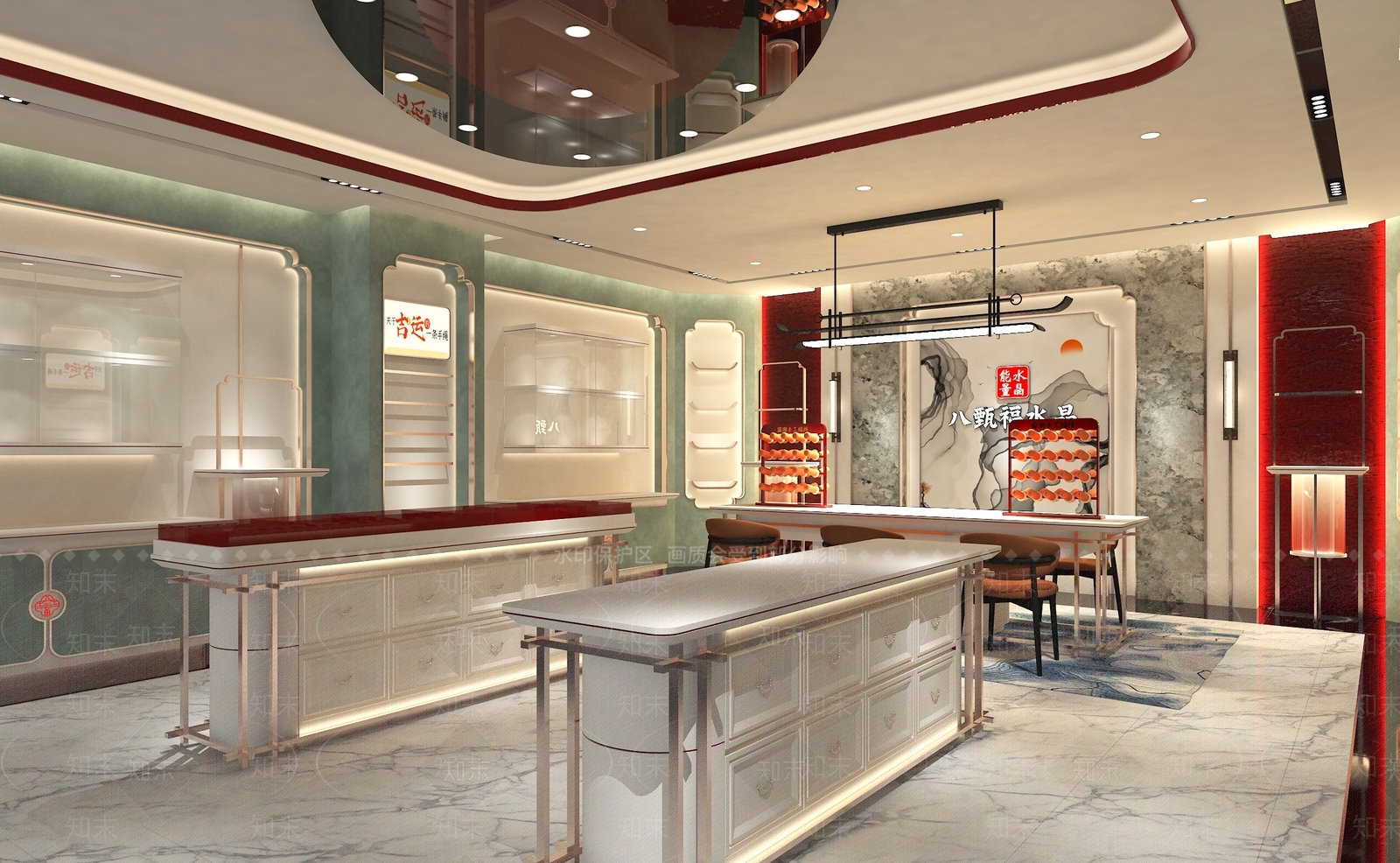 新中式珠宝店3D模型下载【ID:1203785258】