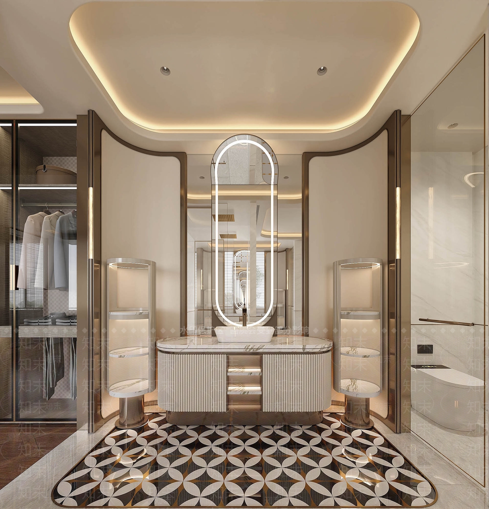 现代卫生间3D模型下载【ID:1203790024】
