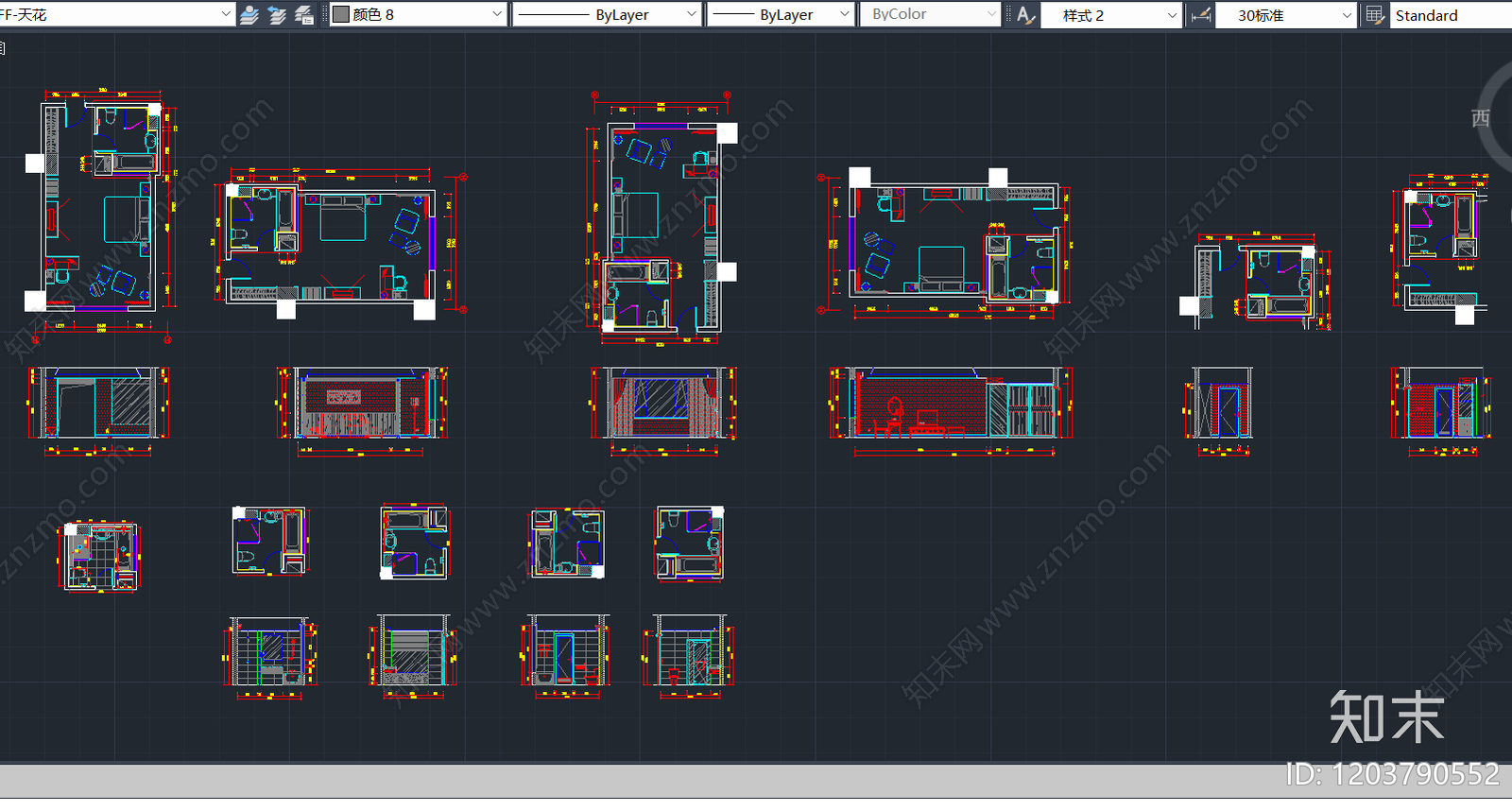 工装立面图施工图下载【ID:1203790552】