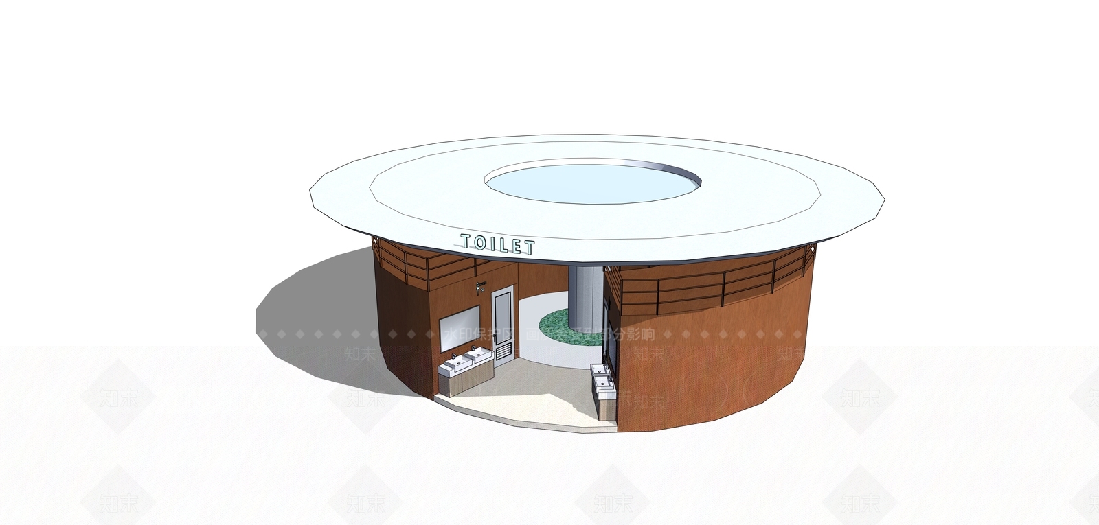现代风格建筑SU模型下载【ID:1203792261】