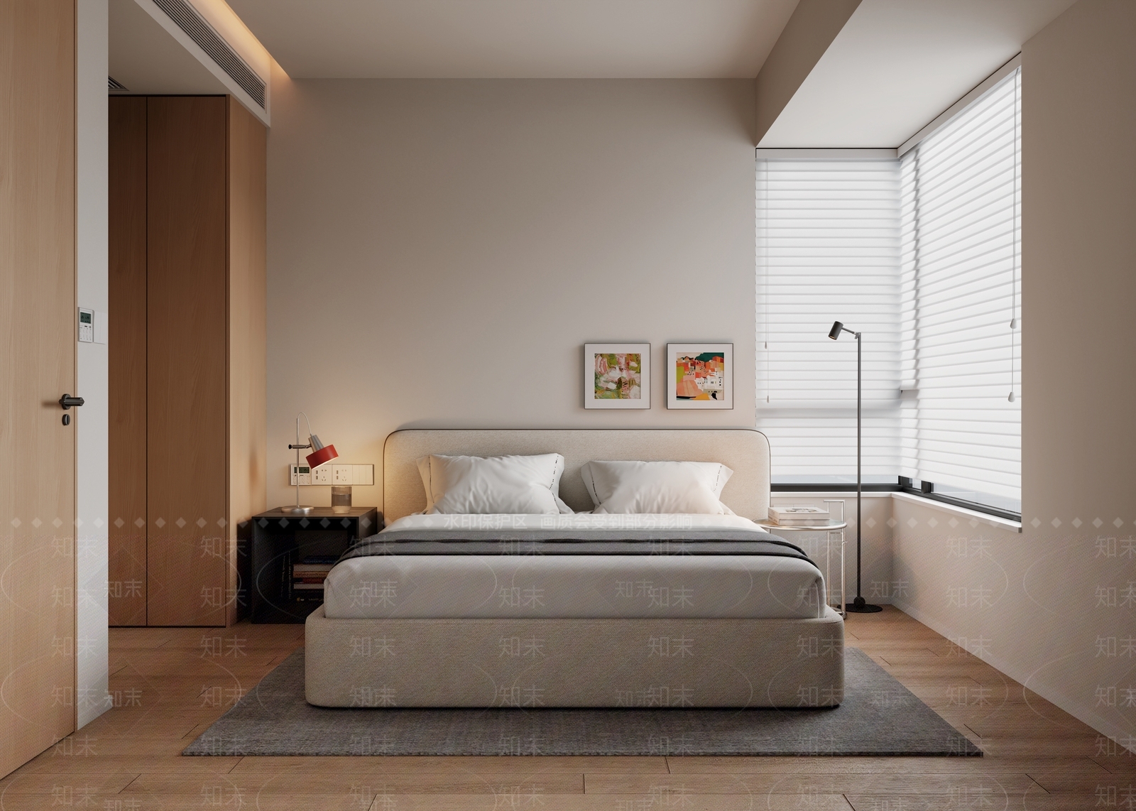 现代原木通用儿童房3D模型下载【ID:1203876138】