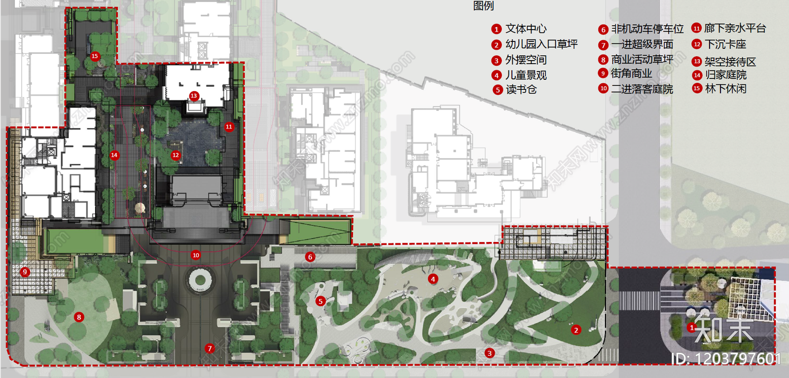 简约轻奢示范区景观下载【ID:1203797601】