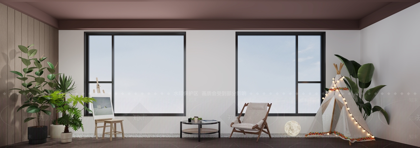 现代阳台3D模型下载【ID:1203800032】