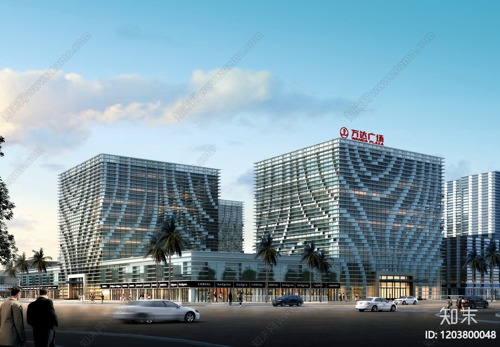 现代办公楼建筑施工图下载【ID:1203800048】