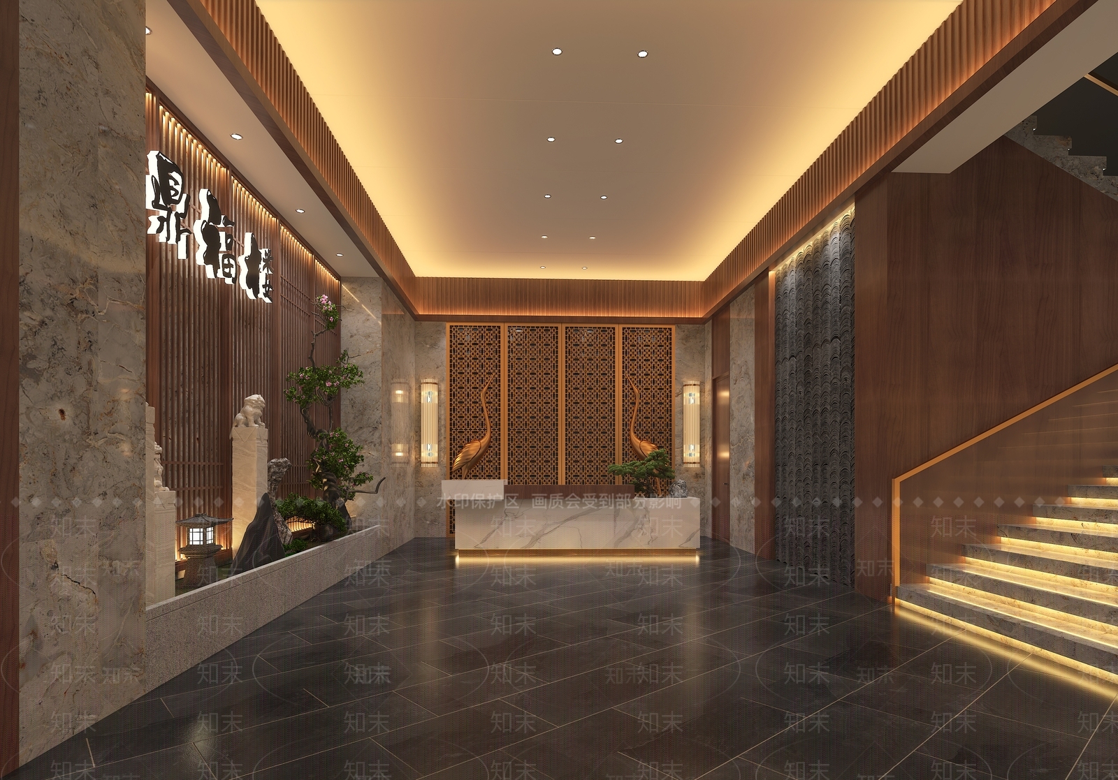 新中式其他通用空间3D模型下载【ID:1203800570】