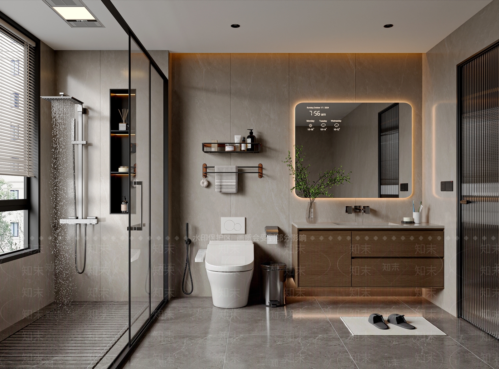 现代意式卫生间3D模型下载【ID:1203802215】