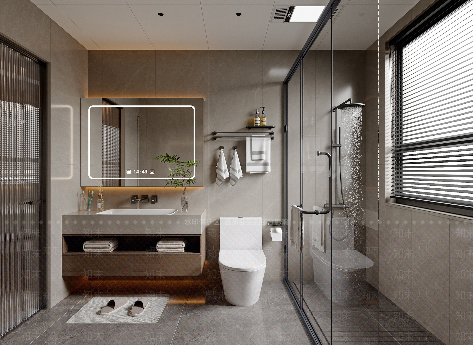 现代意式卫生间3D模型下载【ID:1203802433】