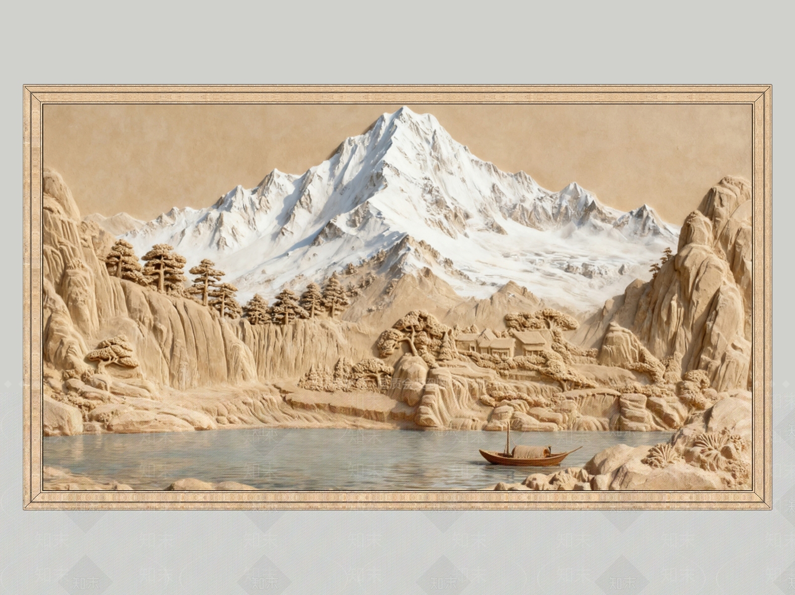 美式欧式浮雕SU模型下载【ID:1203804307】