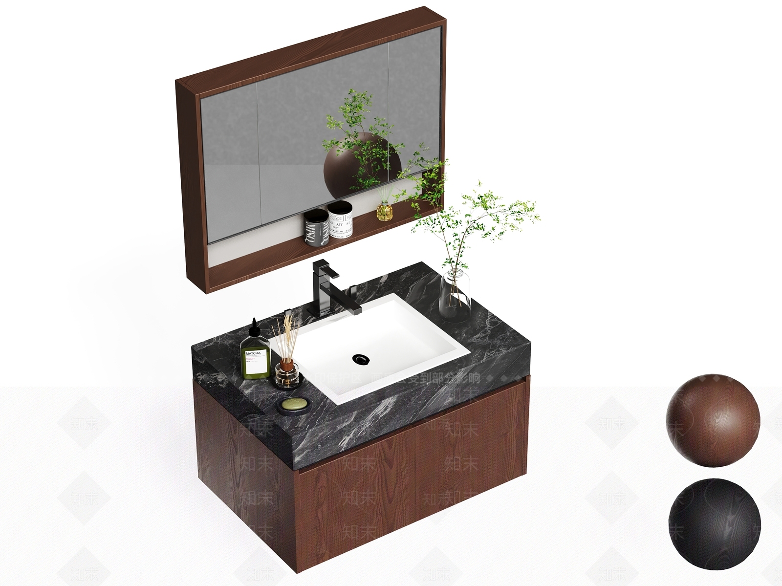 浴室柜3D模型下载【ID:1203804557】
