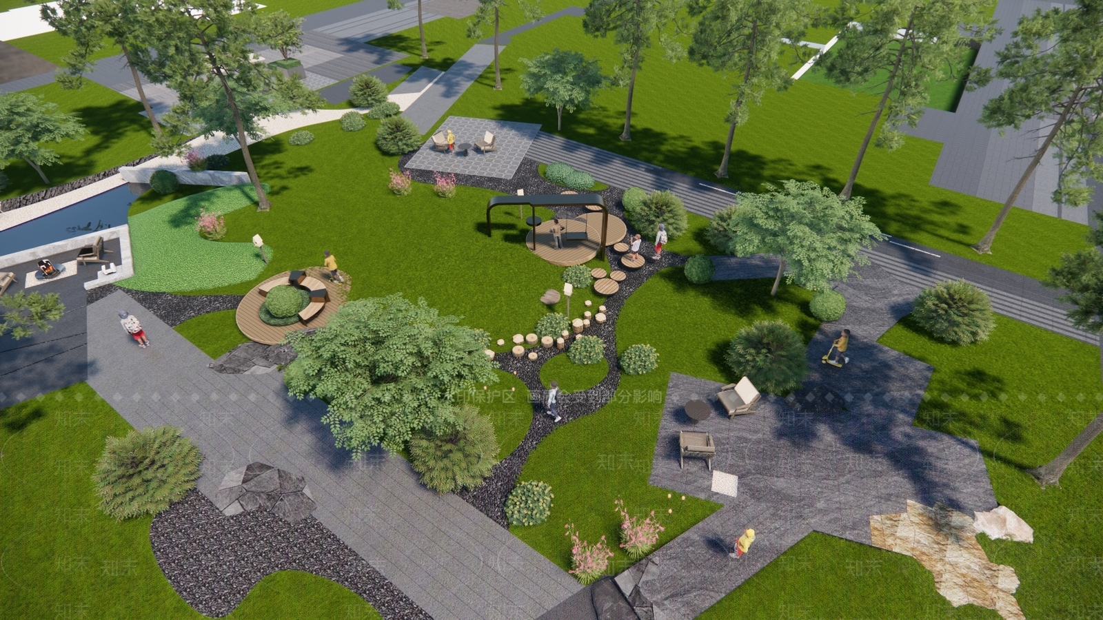 现代口袋公园SU模型下载【ID:1203806589】
