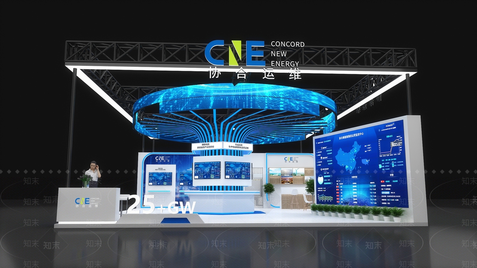 现代极简科技展厅3D模型下载【ID:1203807646】