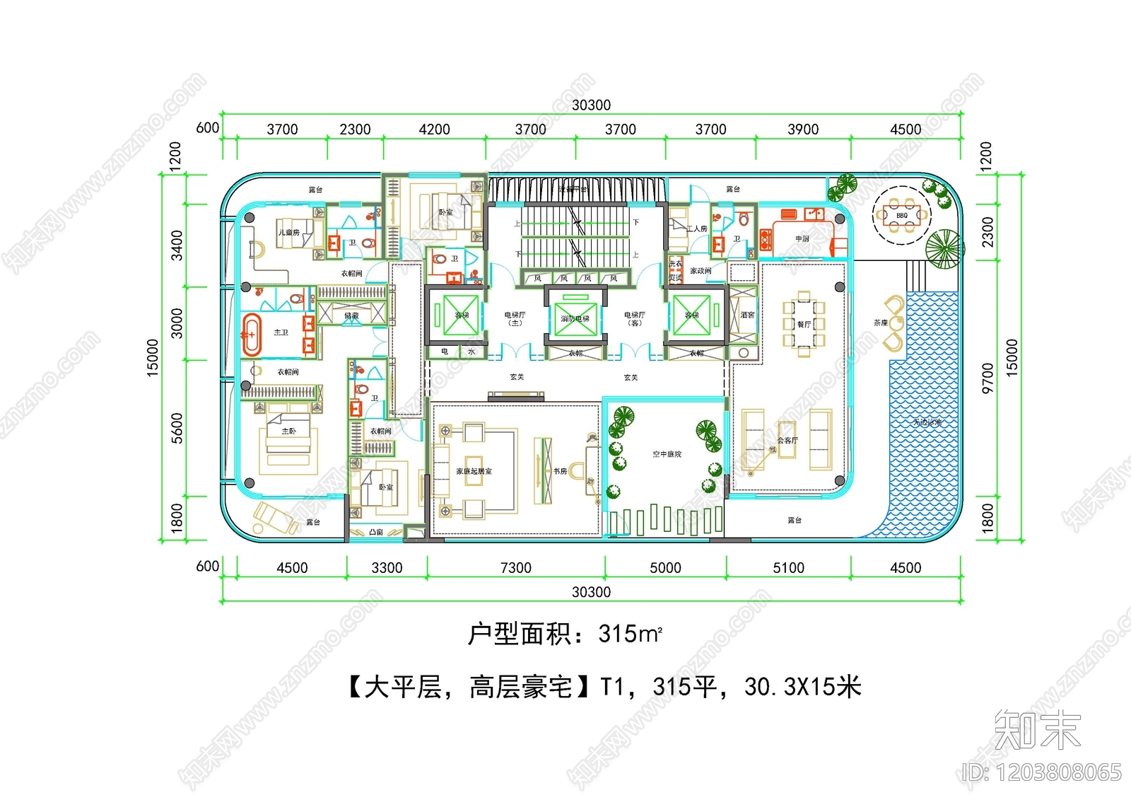 高层住宅施工图下载【ID:1203808065】