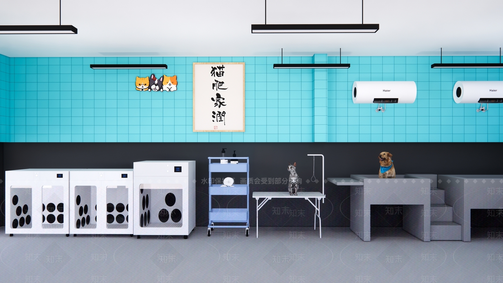 现代宠物店SU模型下载【ID:1203810426】