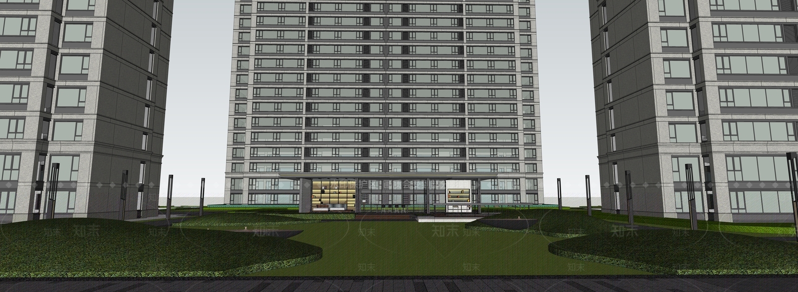 现代亭子SU模型下载【ID:1203814600】