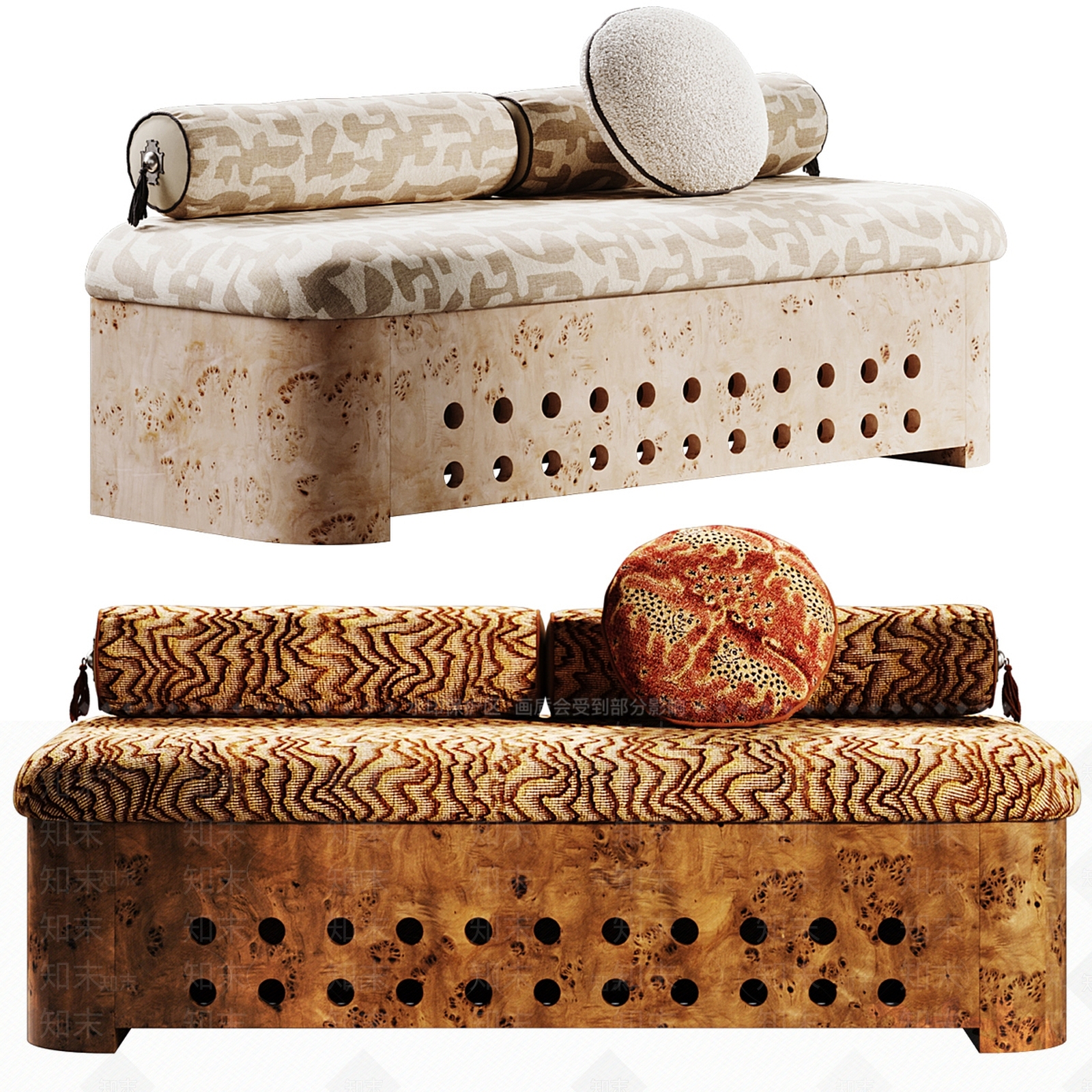 北欧双人沙发3D模型下载【ID:1203817538】