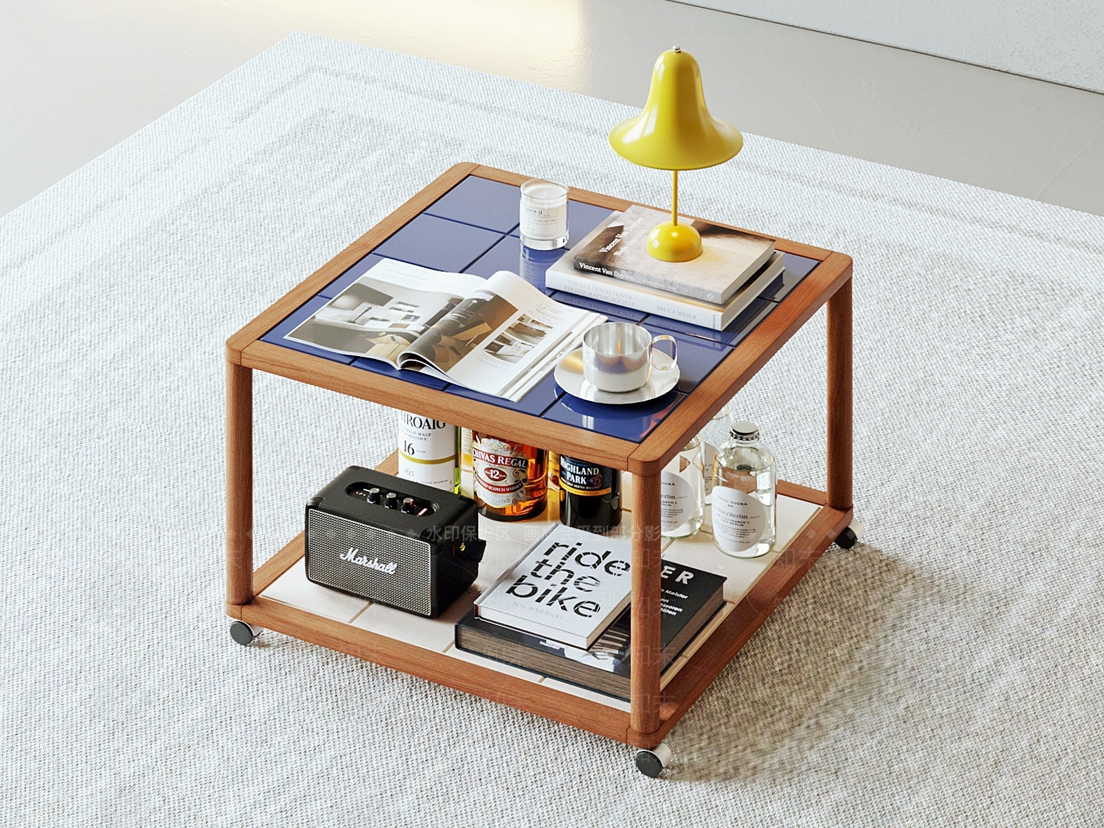 现代中古茶几SU模型下载【ID:1203818893】