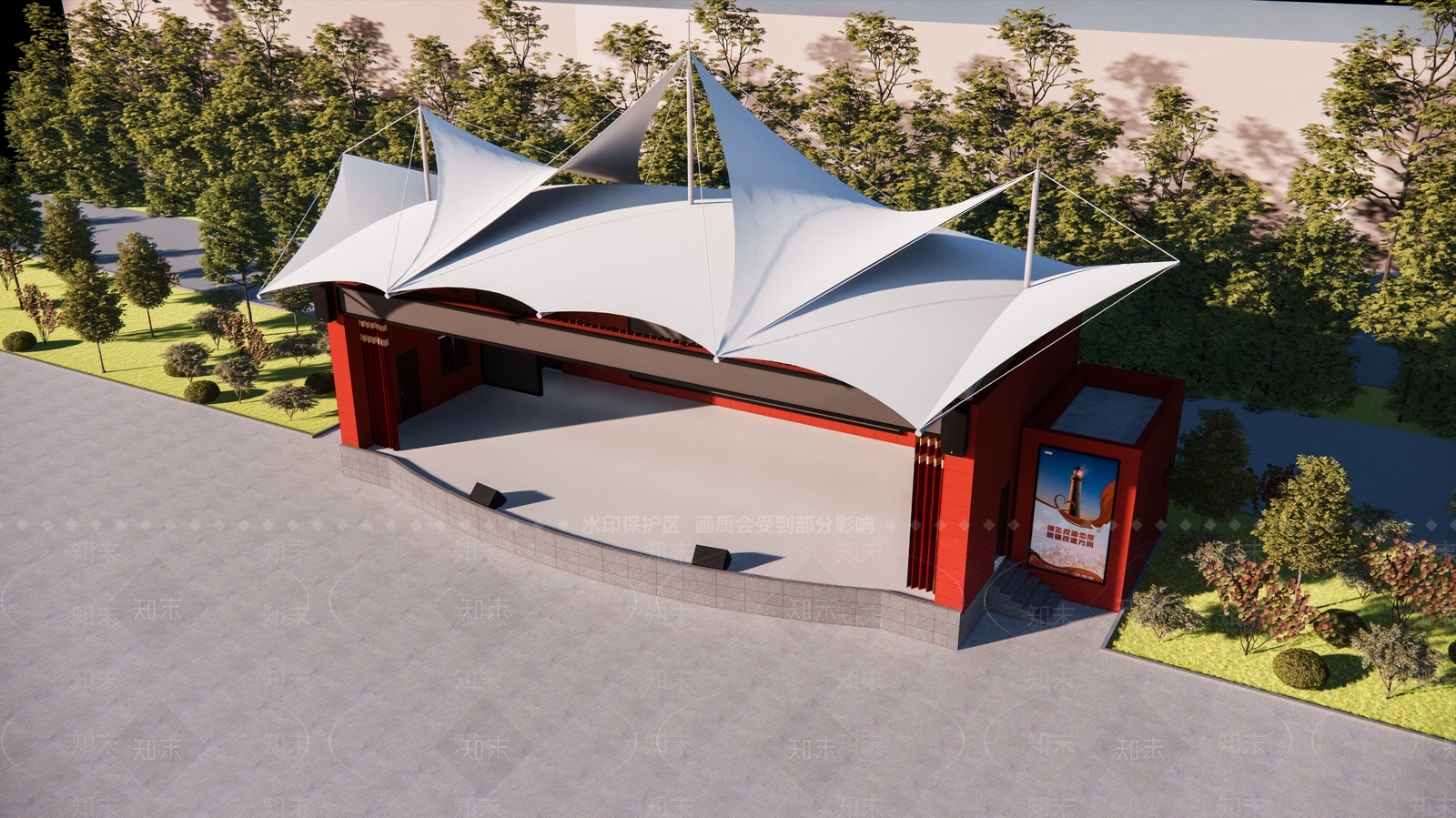 现代小公建SU模型下载【ID:1203821623】