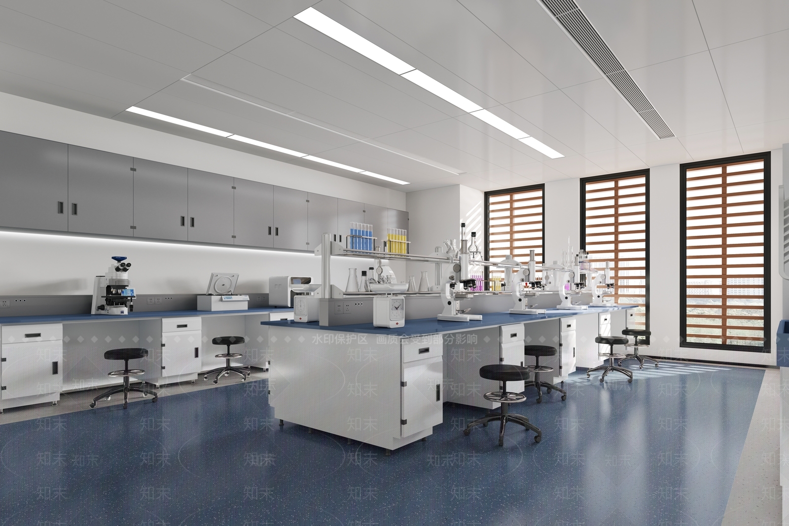 现代极简实验室3D模型下载【ID:1203825962】