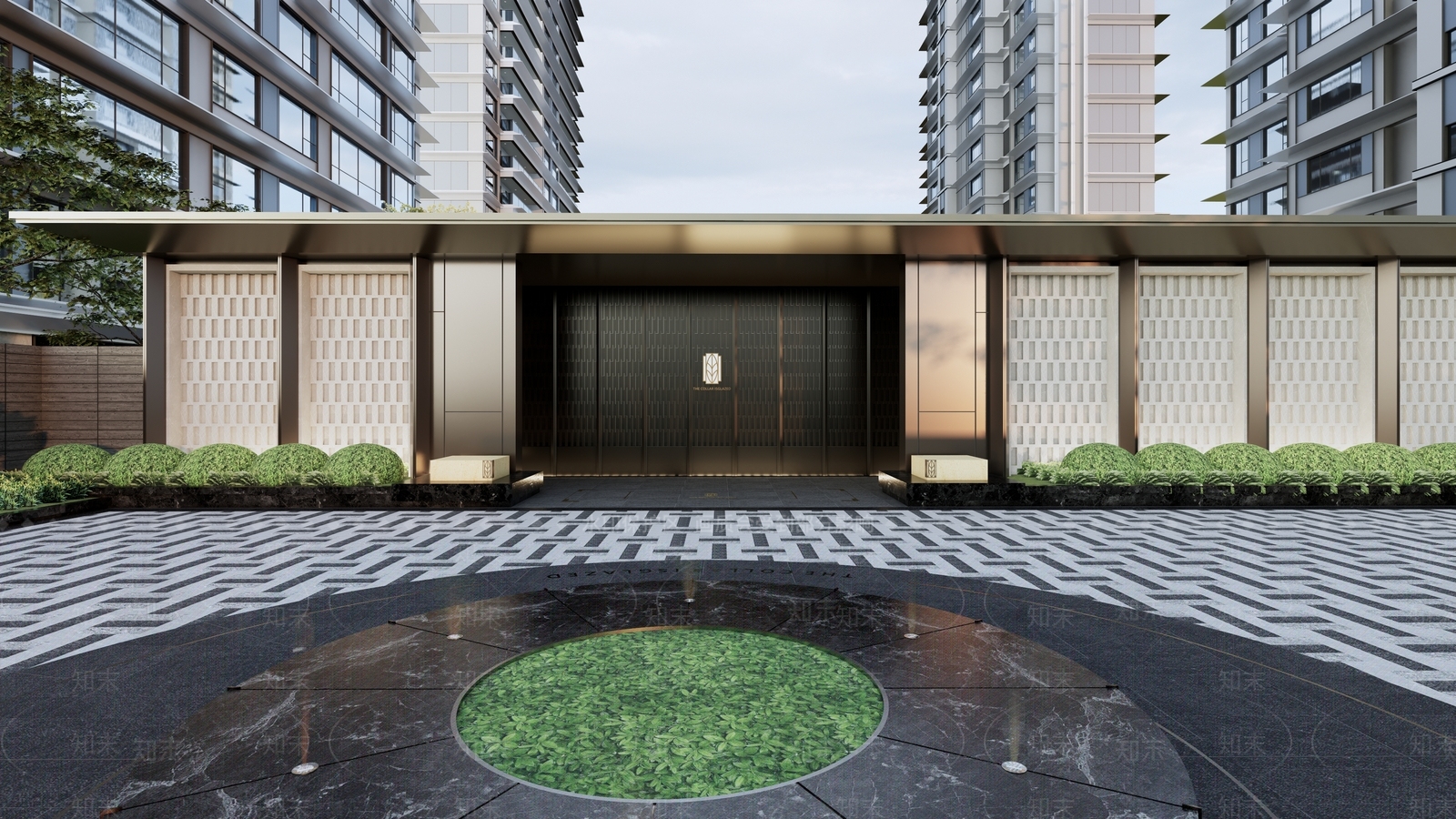 简约现代小区景观SU模型下载【ID:1203827451】