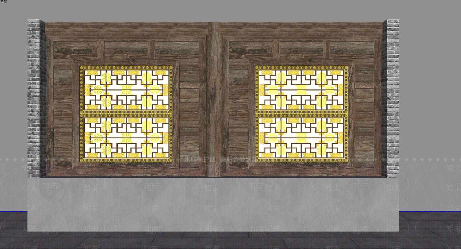 中式古建筑SU模型下载【ID:1203828372】