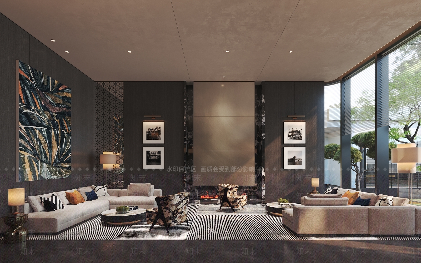 新中式现代售楼处3D模型下载【ID:1203828463】