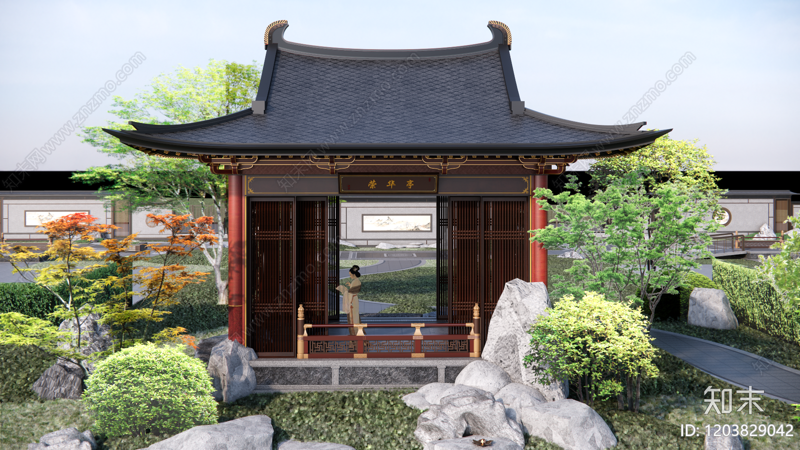 仿古建筑施工图下载【ID:1203829042】